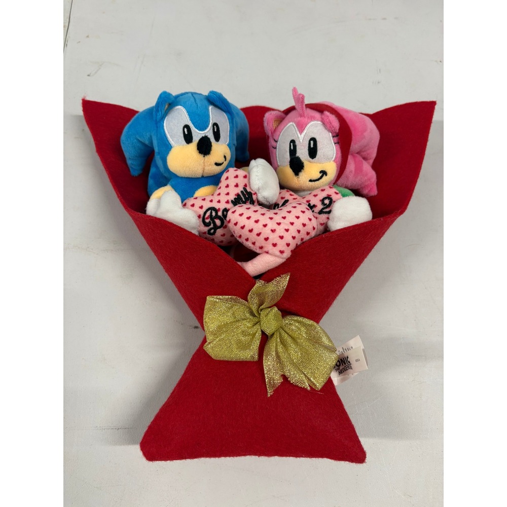 Sega Sonic the Hedgehog OS Plush Bouquet Amy Rose Be My Player 2 Valentine